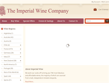 Tablet Screenshot of imperialwine.co.uk